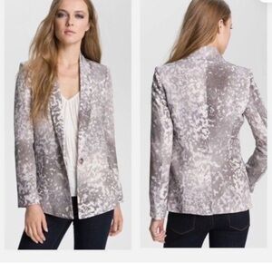 Truth and Pride silk print boyfriend blazer